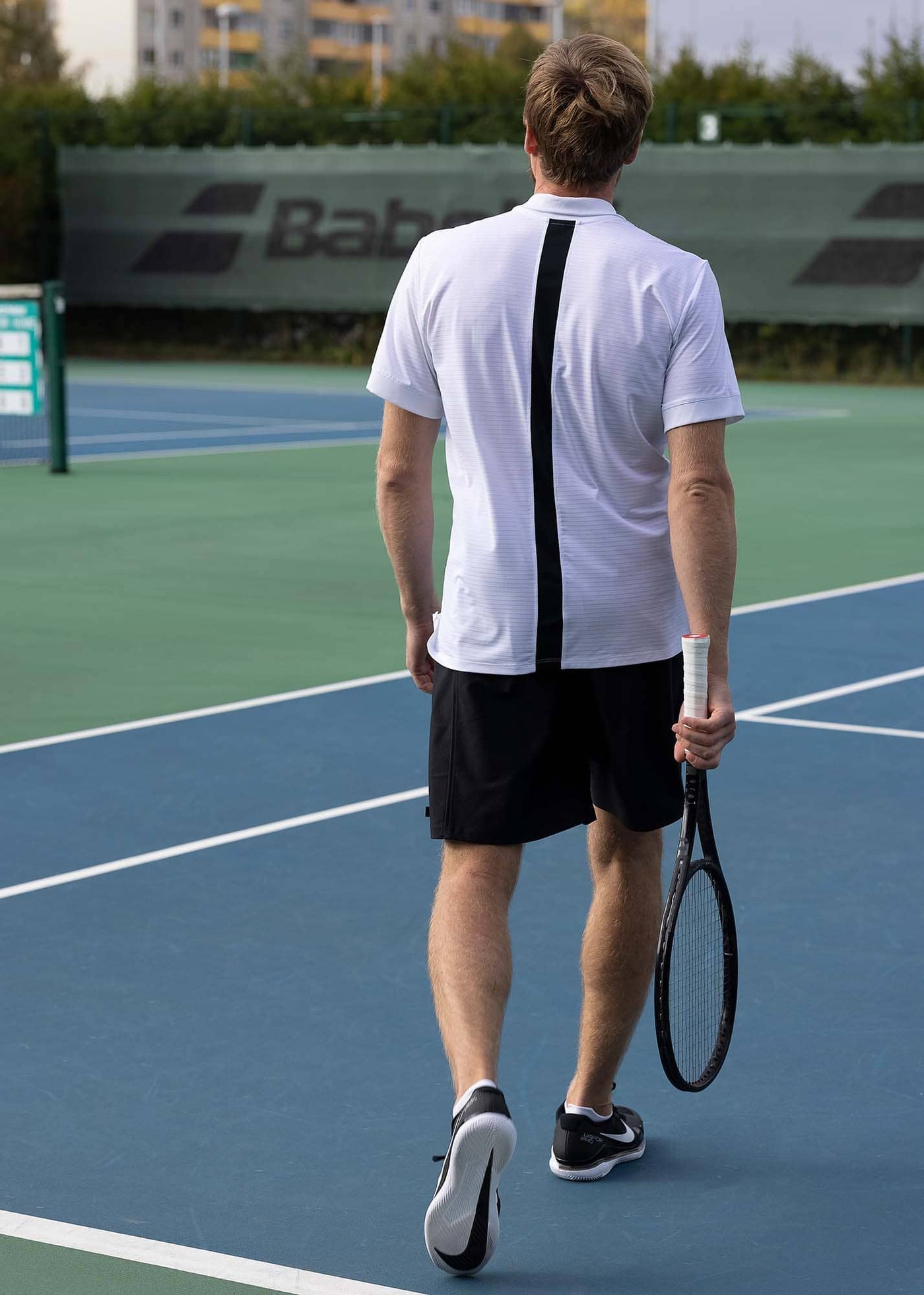 Back of men's tennis shorts named after Daniil Medvedev
